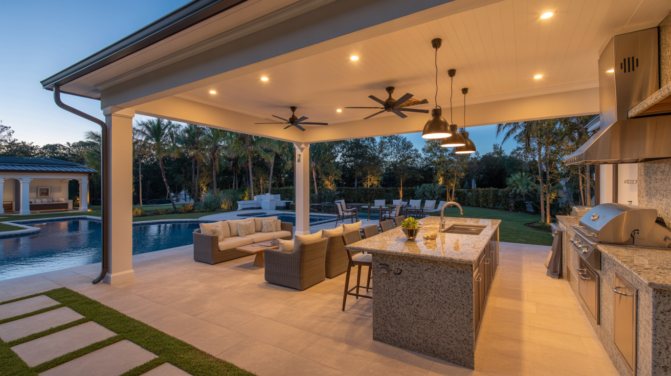 Luxury Pool House & Outdoor Kitchen
